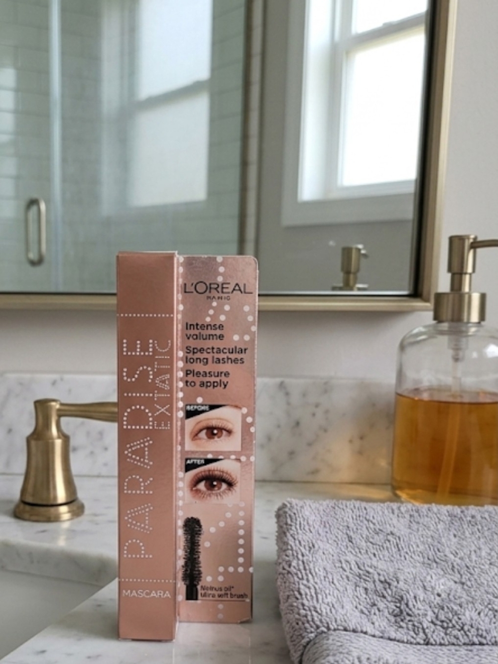L'Oreal Paradise Mascara in Rose Gold Packaging